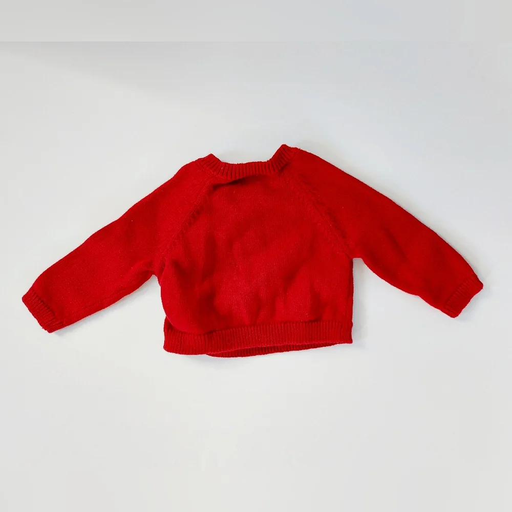 Red Christmas Sweater with Tree Newborn Carters 100% cotton‎